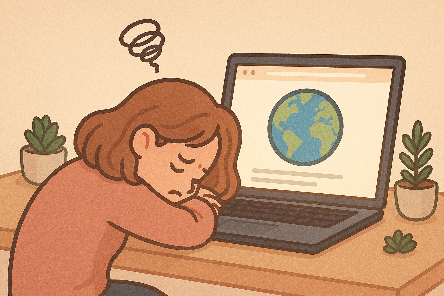 illustration of frustrated data user